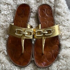 Gold Chain Detail Women's Sandals